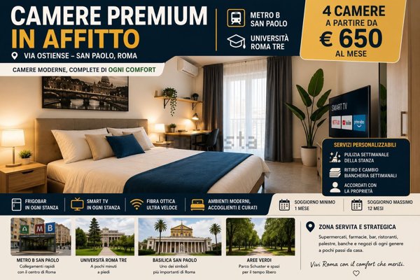 appartamento in affitto a Roma in zona Ostiense