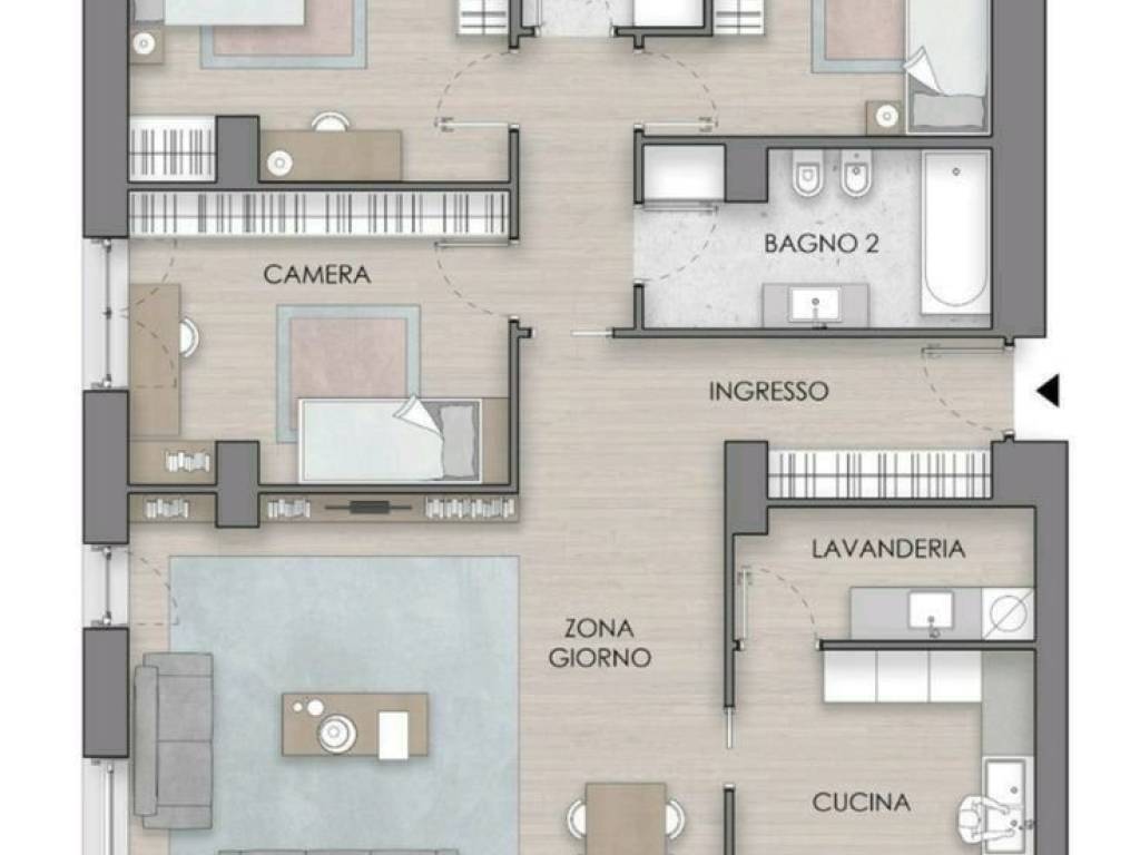 appartamento in affitto a Roma in zona Appio Latino