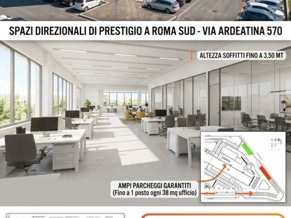 ufficio in affitto a Roma in zona Cecchignola
