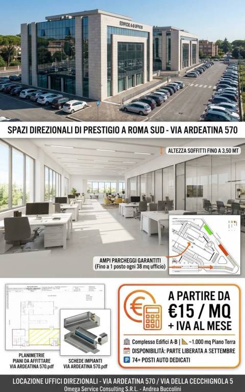 ufficio in affitto a Roma in zona Giuliano Dalmata