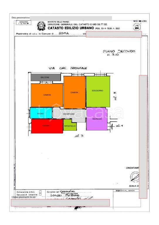 appartamento in affitto a Roma in zona Trionfale