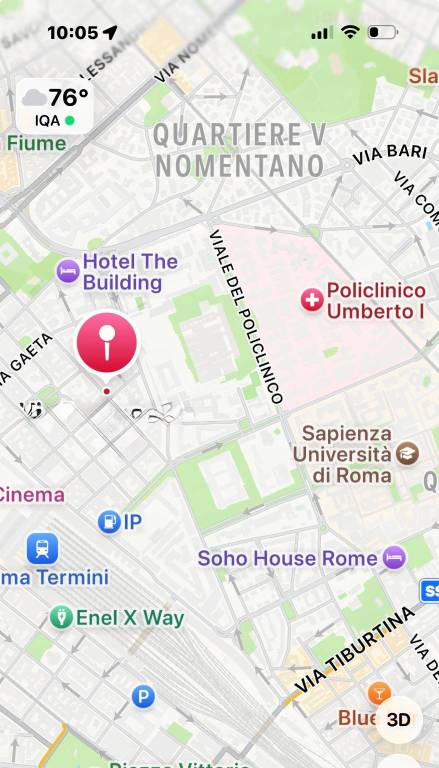 appartamento in affitto a Roma in zona Castro Pretorio