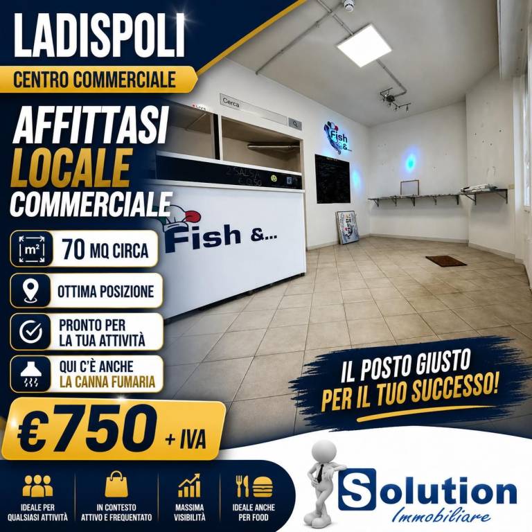 negozio in affitto a Ladispoli