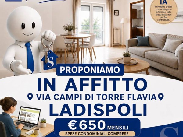 appartamento in affitto a Ladispoli