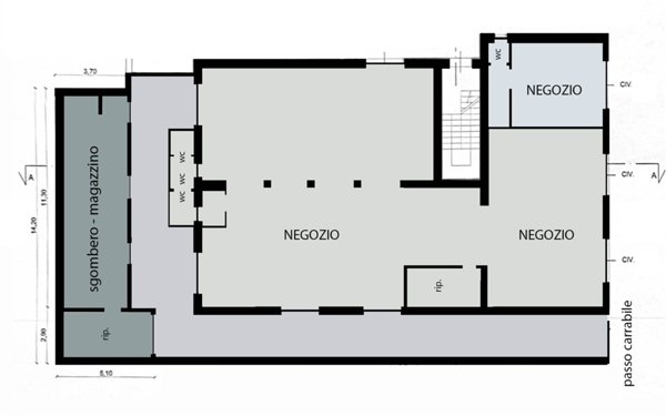 negozio in affitto a Ciampino
