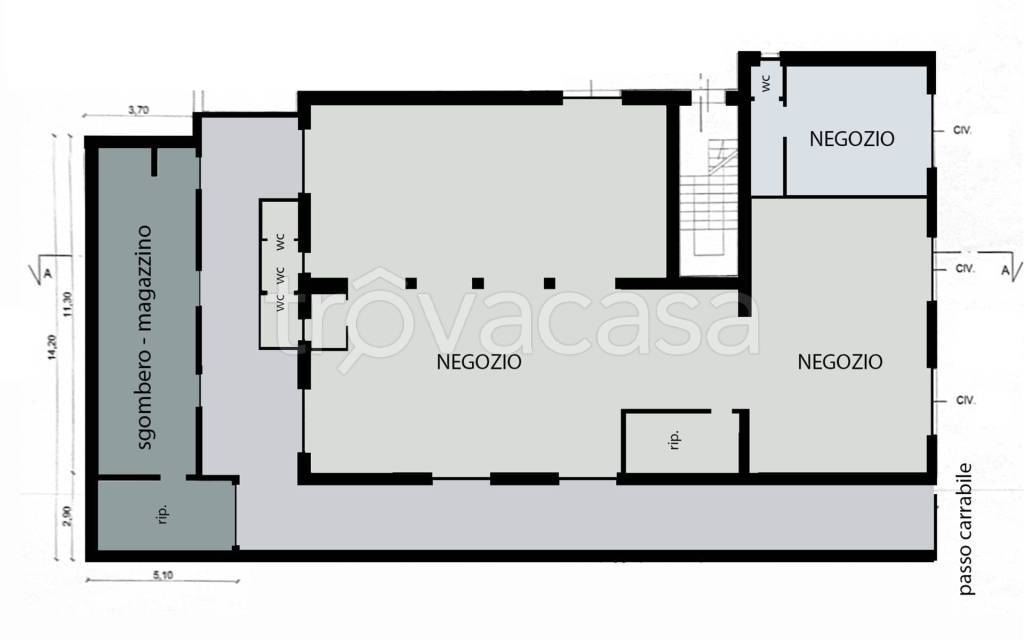 negozio in affitto a Ciampino