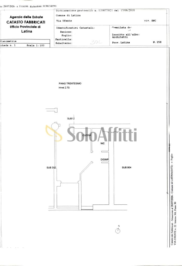 appartamento in affitto a Latina