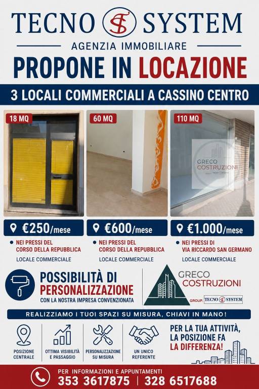 negozio in affitto a Cassino