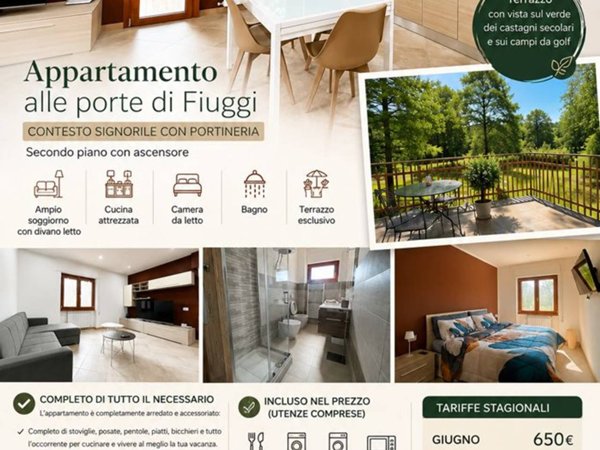 appartamento in affitto a Fiuggi