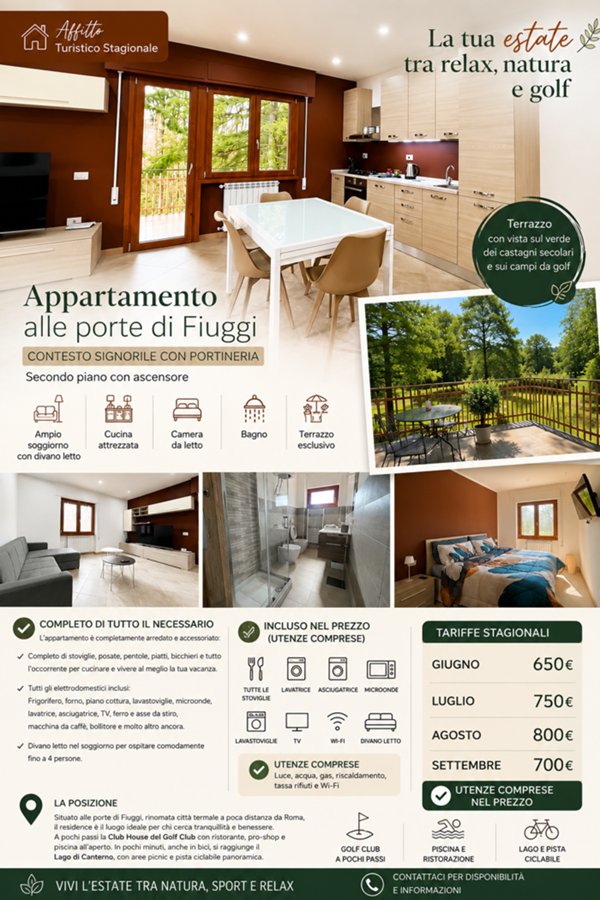 appartamento in affitto a Fiuggi