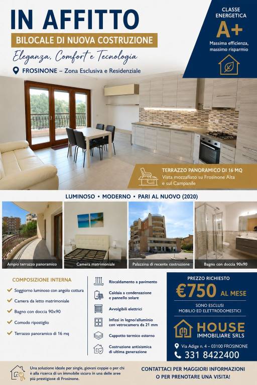 appartamento in affitto a Frosinone
