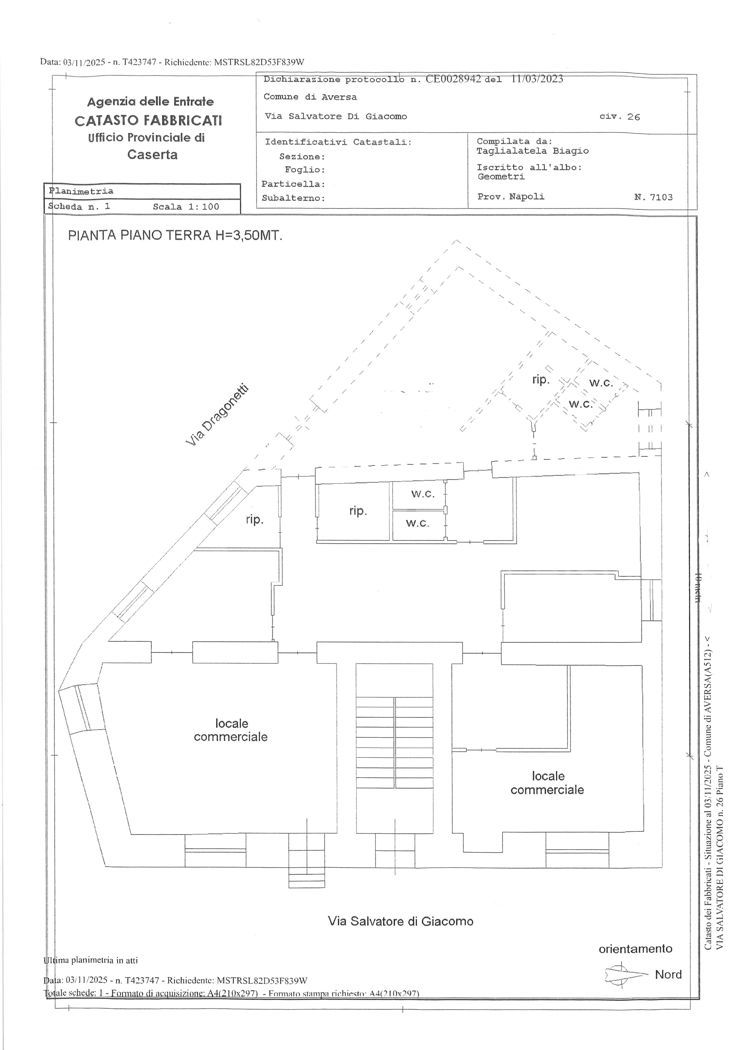 locale commerciale in affitto ad Aversa