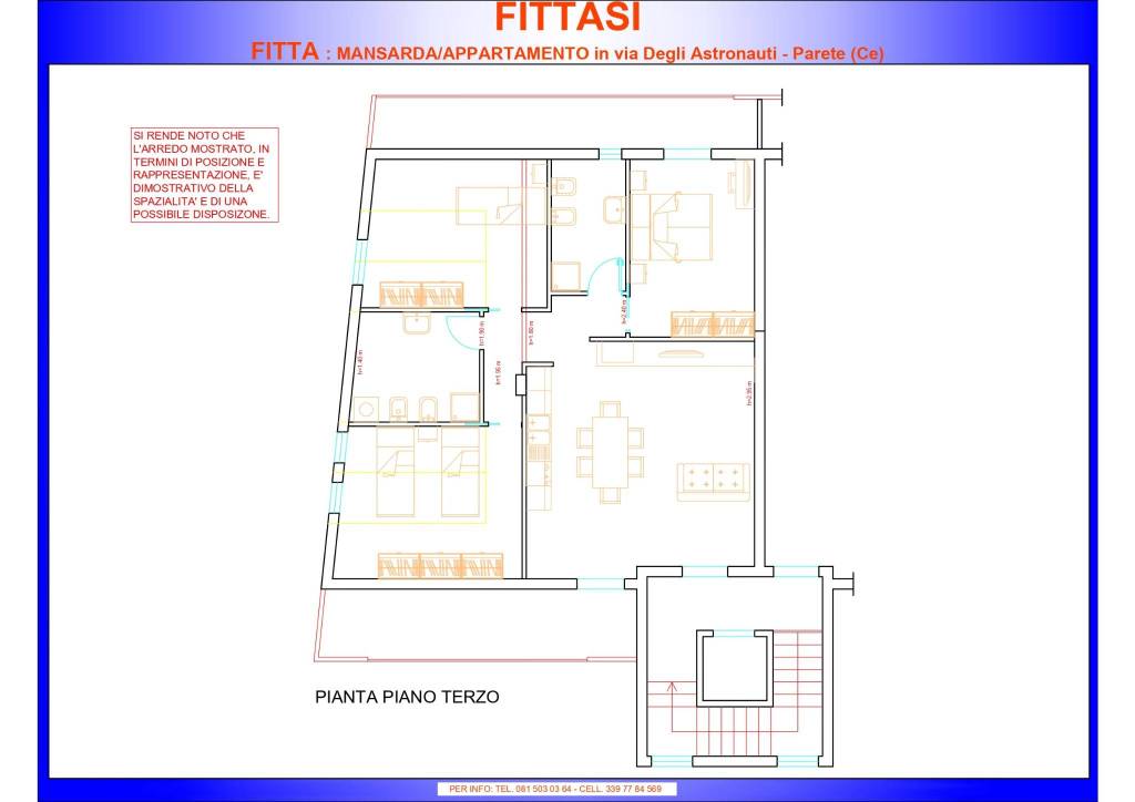 appartamento in affitto a Parete