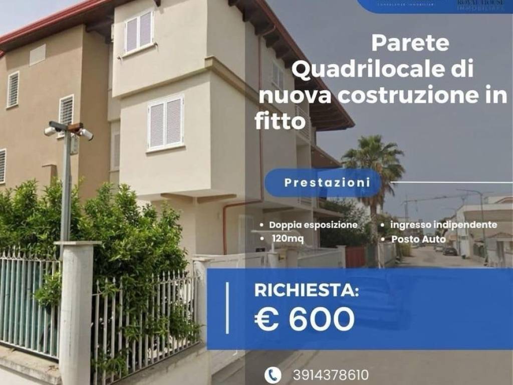 appartamento in affitto a Parete