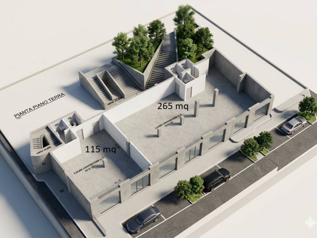 negozio in affitto a Parete