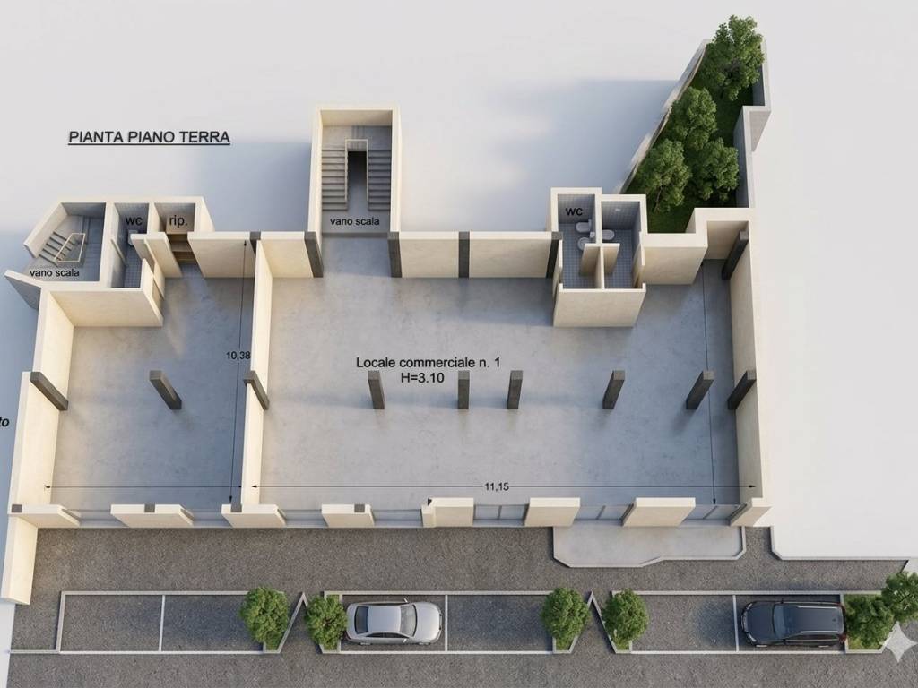 negozio in affitto a Parete