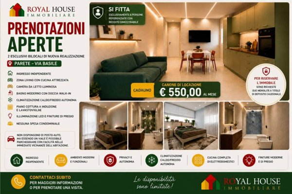appartamento in affitto a Parete