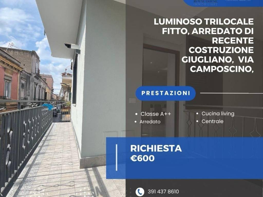 appartamento in affitto a Giugliano in Campania