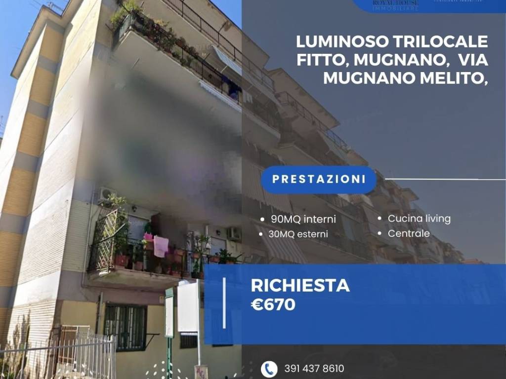 appartamento in affitto a Mugnano di Napoli