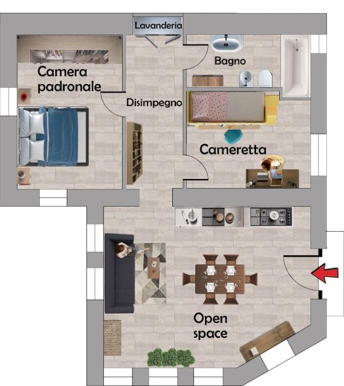 casa indipendente in affitto a Napoli in zona Chiaiano