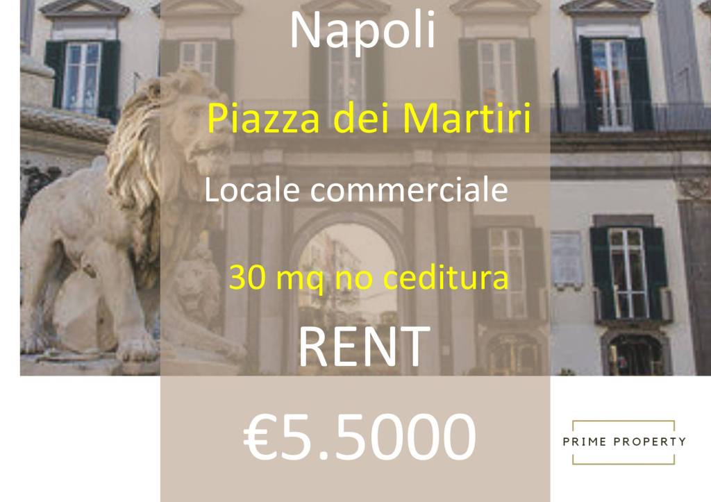negozio in affitto a Napoli in zona Chiaia