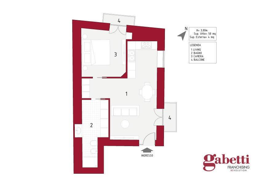 appartamento in affitto a Napoli in zona Chiaia