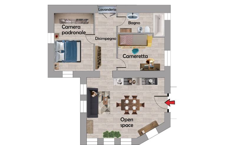 casa indipendente in affitto a Napoli in zona Chiaiano