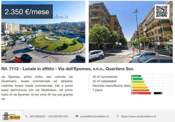negozio in affitto a Napoli in zona Soccavo