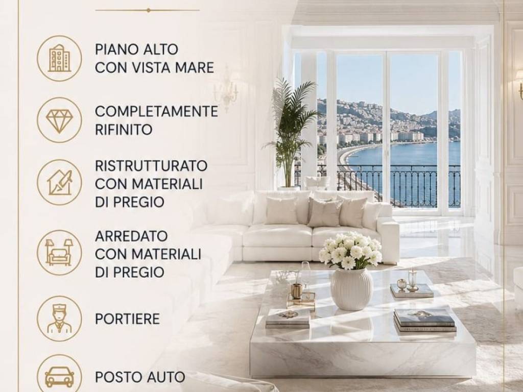 appartamento in affitto a Napoli in zona Chiaia