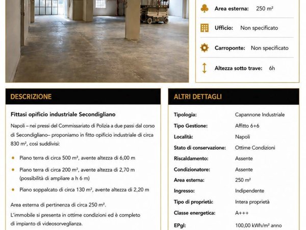 locale commerciale in affitto a Napoli in zona Secondigliano