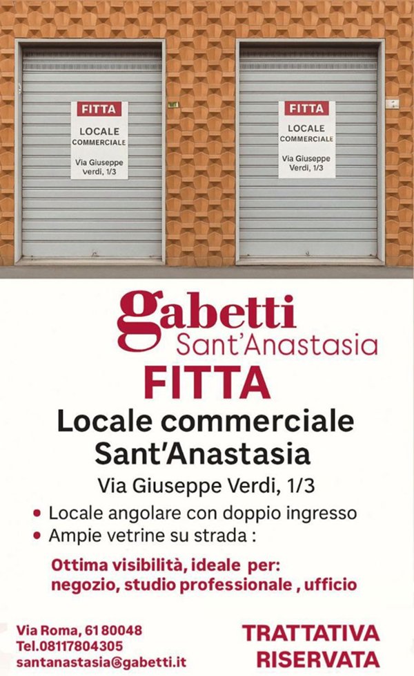negozio in affitto a Sant'Anastasia