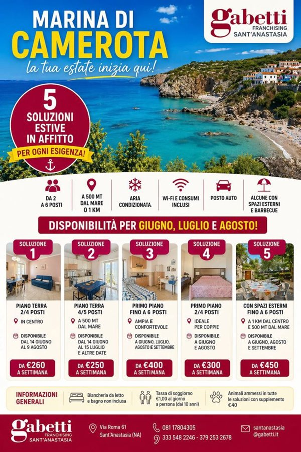 appartamento in affitto a Camerota in zona Marina di Camerota