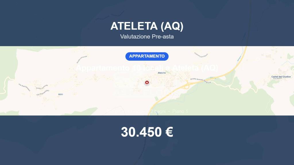 appartamento in vendita ad Ateleta