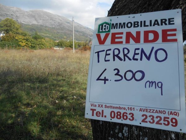 terreno agricolo in vendita ad Avezzano in zona San Pelino