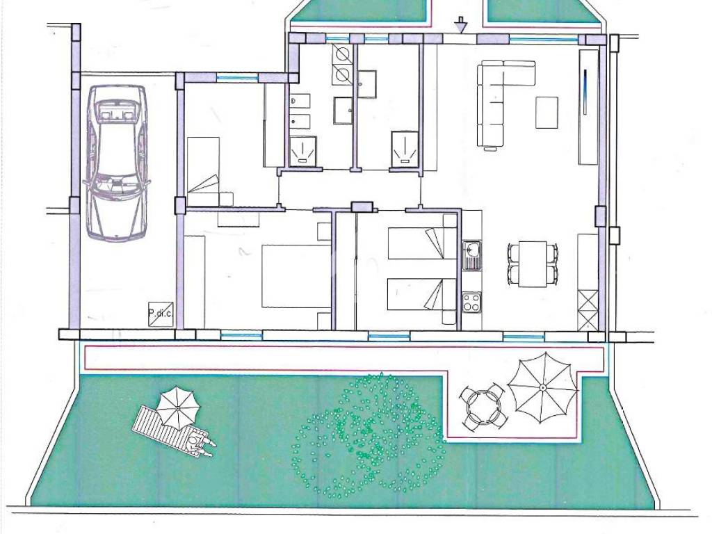 appartamento in vendita ad Avezzano in zona Caruscino