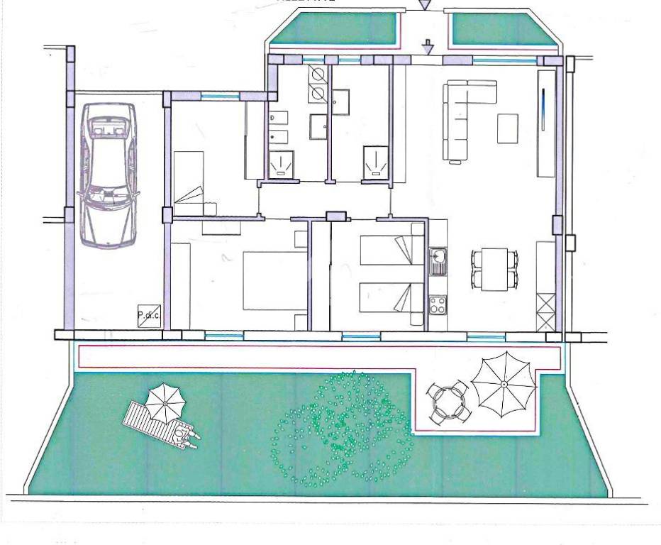 appartamento in vendita ad Avezzano in zona Caruscino