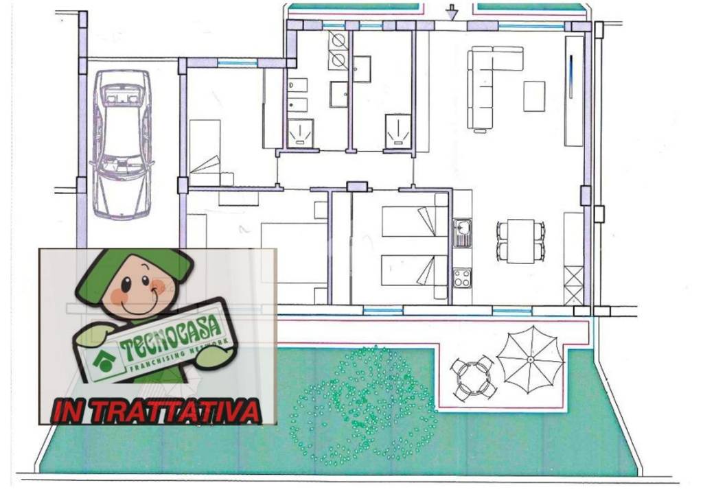 appartamento in vendita ad Avezzano in zona Caruscino