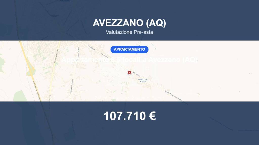 appartamento in vendita ad Avezzano in zona Via Nuova