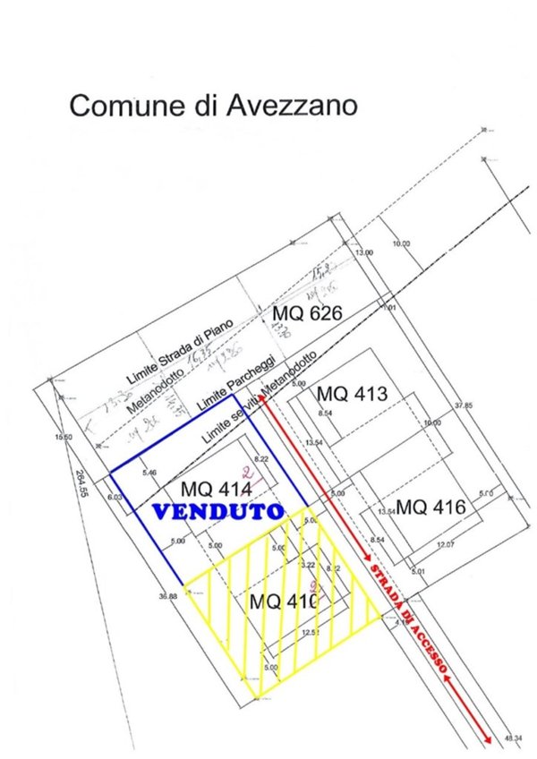 terreno edificabile in vendita ad Avezzano in zona Caruscino