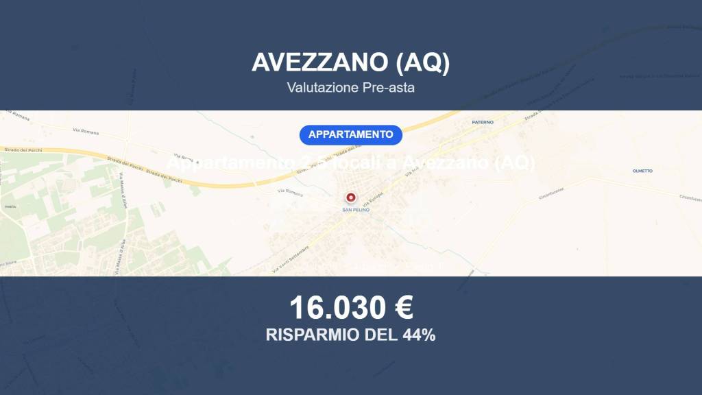 appartamento in vendita ad Avezzano in zona San Pelino