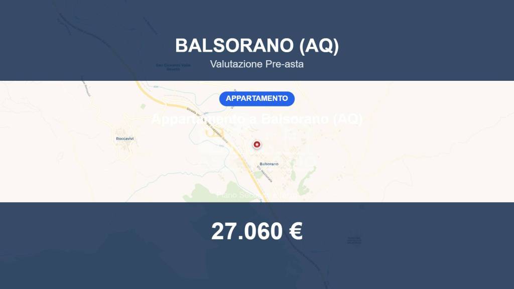 appartamento in vendita a Balsorano in zona Balsorano Vecchio