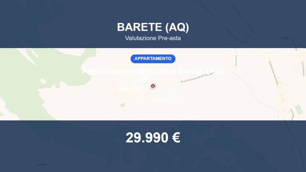 appartamento in vendita a Barete in zona Teora