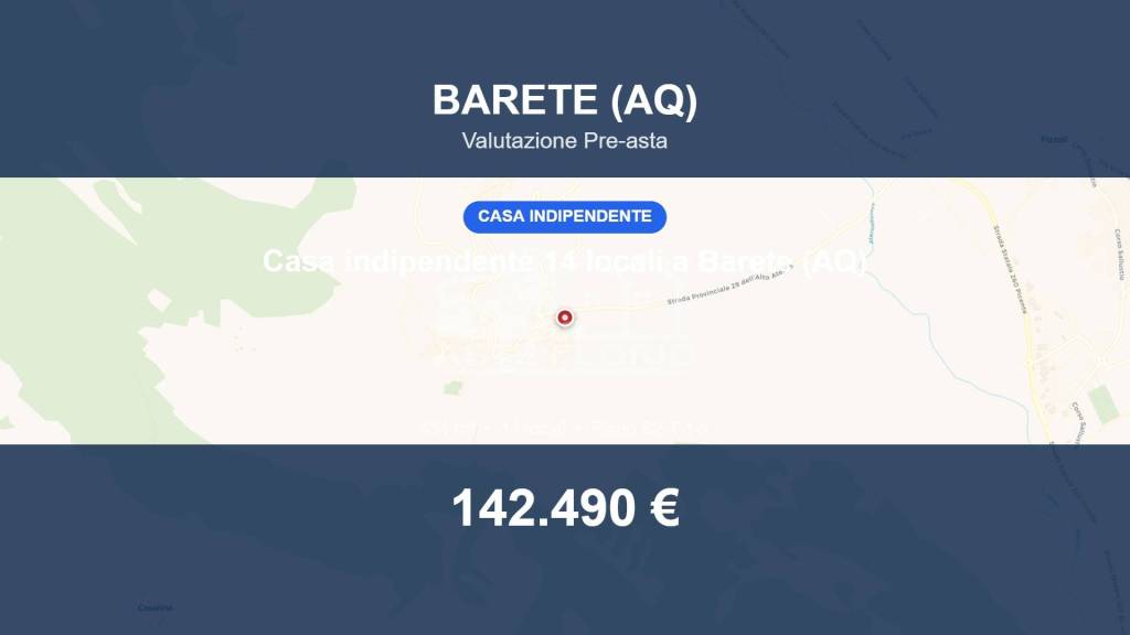 casa indipendente in vendita a Barete in zona Teora