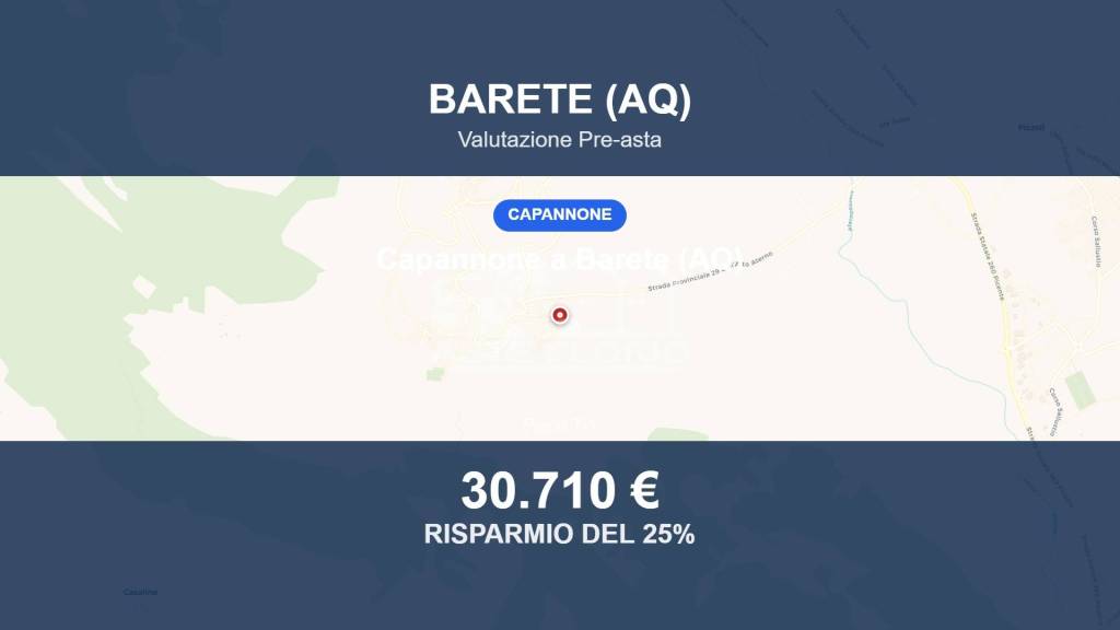 locale commerciale in vendita a Barete in zona Teora