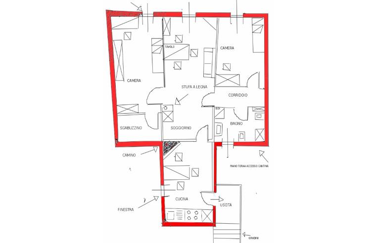 appartamento in vendita a Capistrello in zona Pescocanale