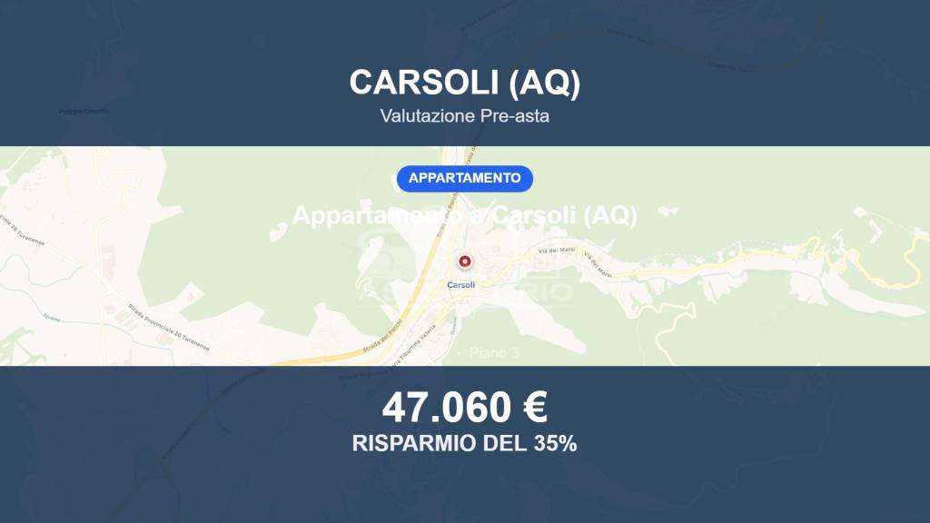 appartamento in vendita a Carsoli in zona Montesabinese