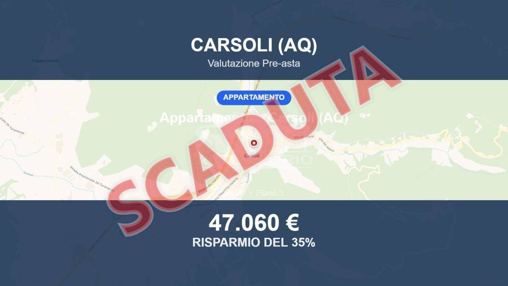 appartamento in vendita a Carsoli in zona Montesabinese