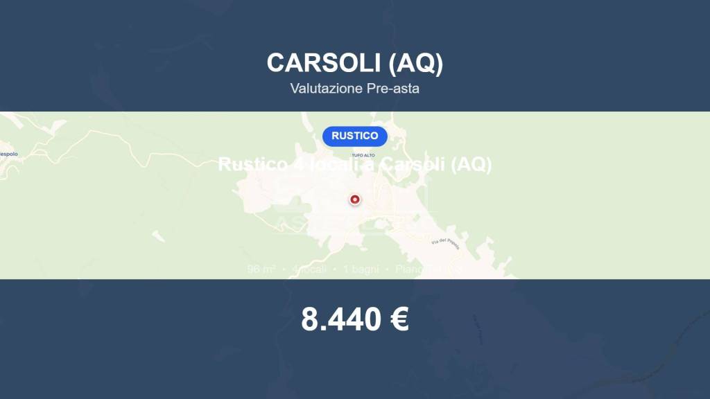 casa indipendente in vendita a Carsoli in zona Tufo Basso