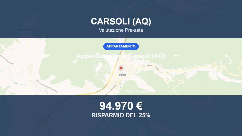 appartamento in vendita a Carsoli
