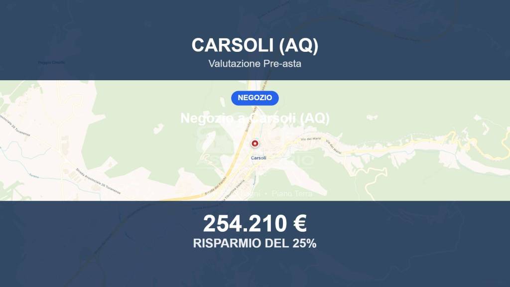 locale commerciale in vendita a Carsoli